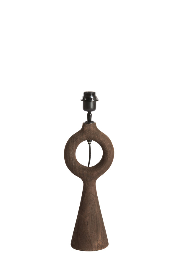 Light&living Lampvoet 12x16x39 cm SABULI hout mat donker bruin