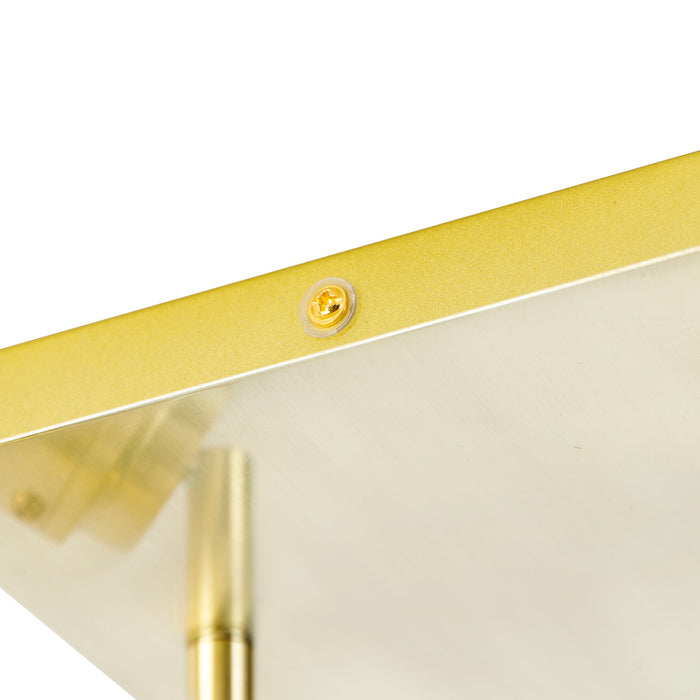 QAZQA Moderne badkamer spot messing vierkant 2-lichts IP44 - Ducha