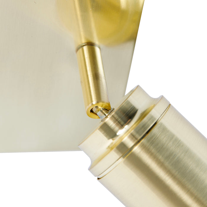 QAZQA Moderne badkamer spot messing vierkant 2-lichts IP44 - Ducha