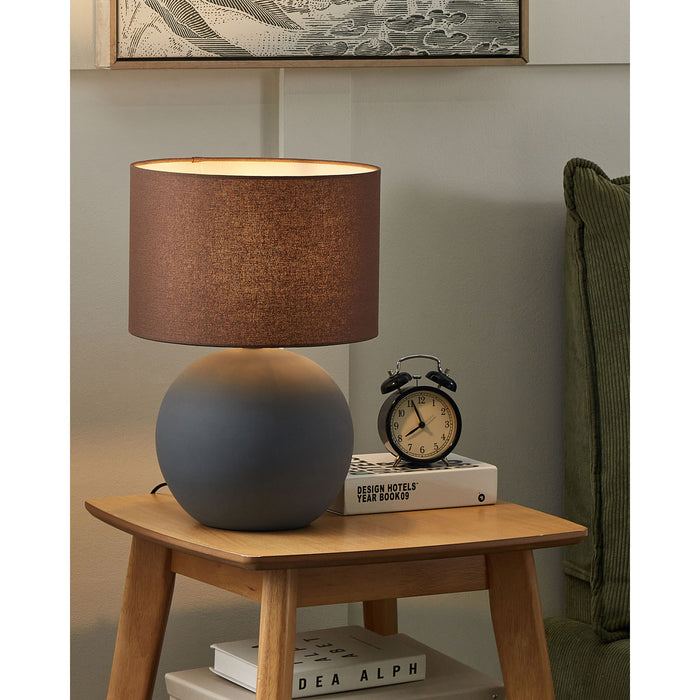 Beliani - AREOSO - Tafellamp - Grijs - Keramiek