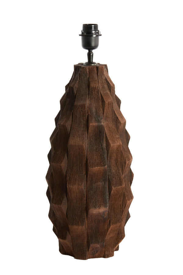Light&living Lampvoet Ø21x46 cm TAKABE hout chocolade bruin