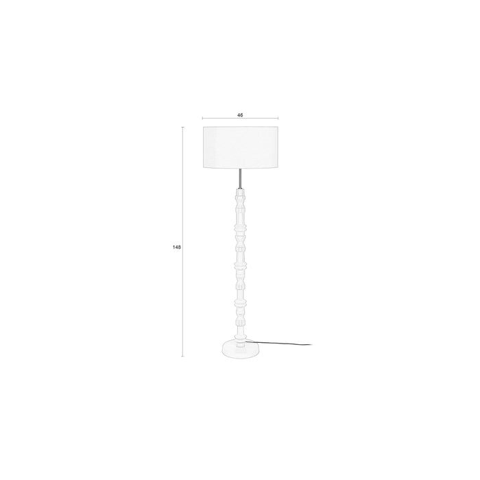 Zuiver Totem Vloerlamp| Staande lamp Beige