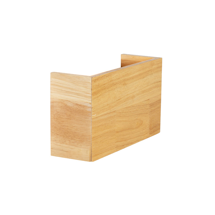 QAZQA Landelijke wandlamp eiken hout 2-lichts - Otan