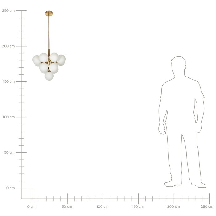 Beliani - BIRRIE - Hanglamp - Messing - Ijzer