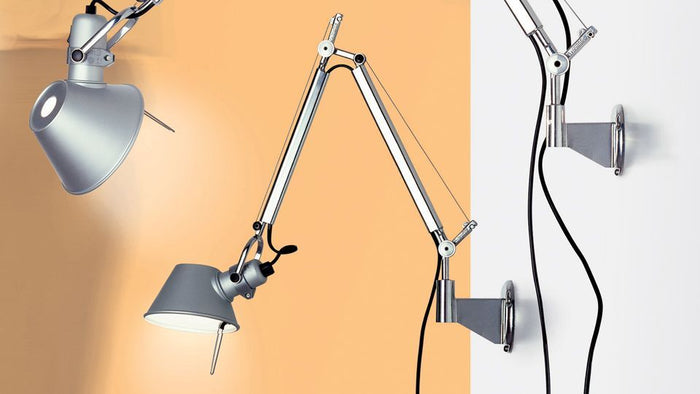 Artemide Tolomeo Micro Parete wandlamp retrofit oranje