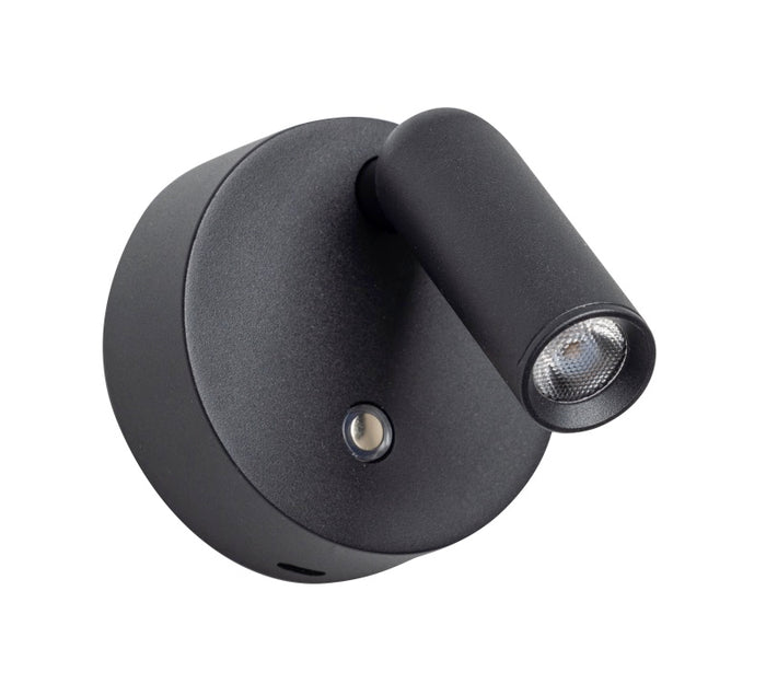 ETH Wispo Wandlamp | Spot  dimbaar Draadloos Zwart