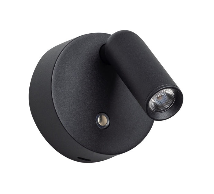 ETH Wispo Wandlamp | Spot  dimbaar Draadloos Zwart