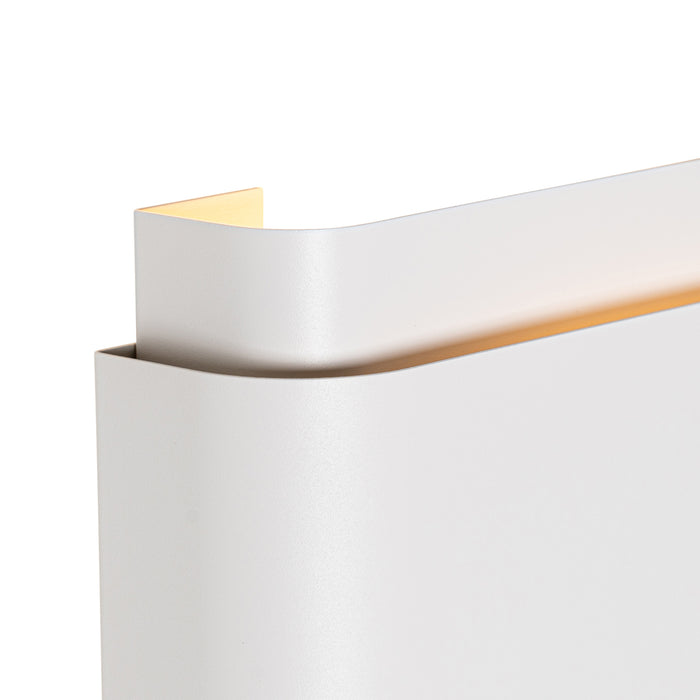 QAZQA Industriële wandlamp wit 2-lichts - Coen