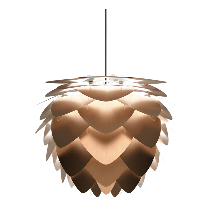 Umage Aluvia Medium hanglamp brushed bronze - met koordset zwart - Ø