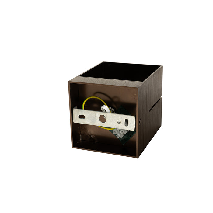 QAZQA Moderne wandlamp donkerbrons - Transfer Groove