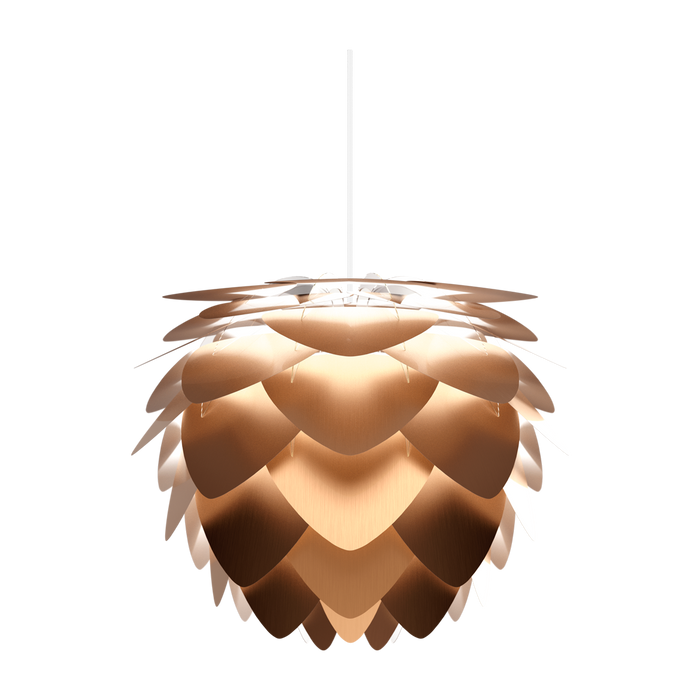 Umage Aluvia Mini hanglamp brushed bronze - met koordset wit - Ø 40 cm