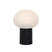 QAZQA Tafellamp mushroom zwart incl. LED oplaadbaar - Louise