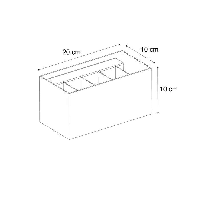 QAZQA Moderne wandlamp zwart rechthoekig 2-lichts - Edwin