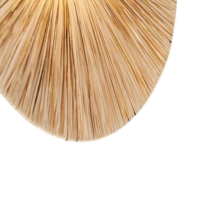 QAZQA Landelijke wandlamp zwart met touw 60 cm - Leia