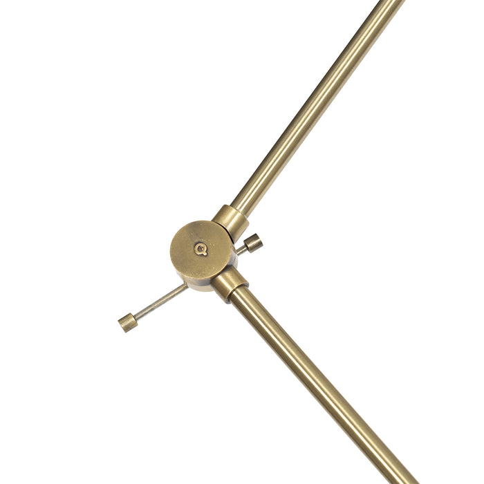 QAZQA Retro plafondlamp zwart met brons - Milou