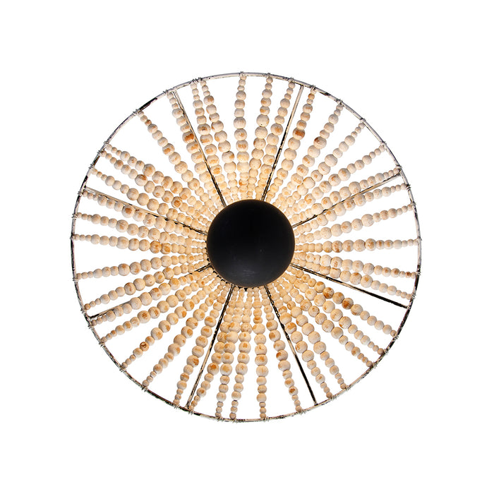 QAZQA Oosterse wandlamp beige met kralen - Moti