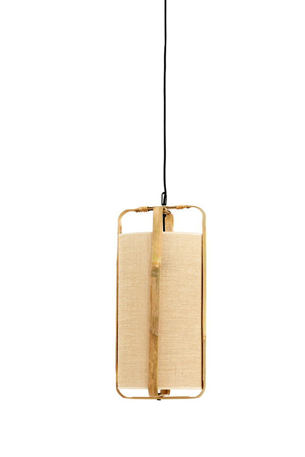 Light&living Hanglamp Ø27x56 cm SENDAI zand+bamboe naturel
