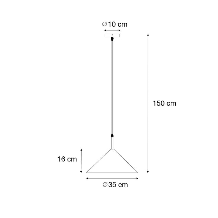 QAZQA Design hanglamp roze driehoek - Triangolo