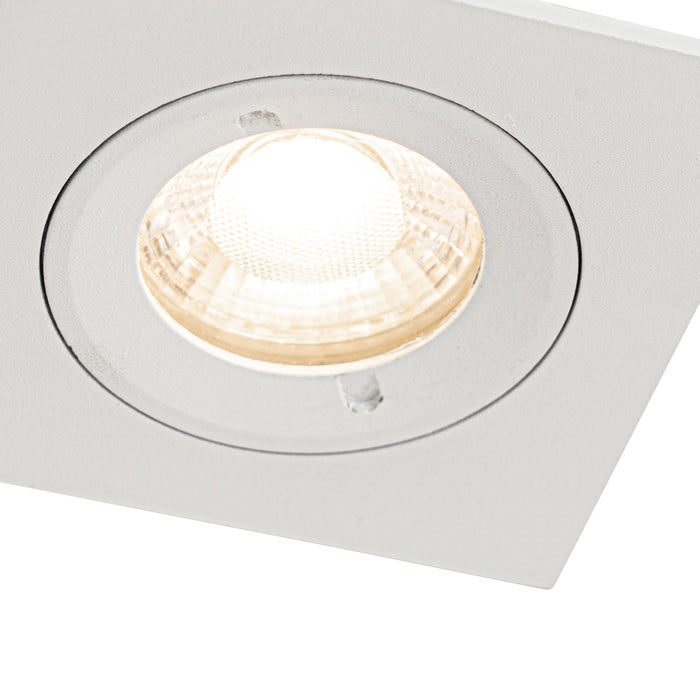 QAZQA Moderne inbouwspot wit vierkant IP44 - Xena