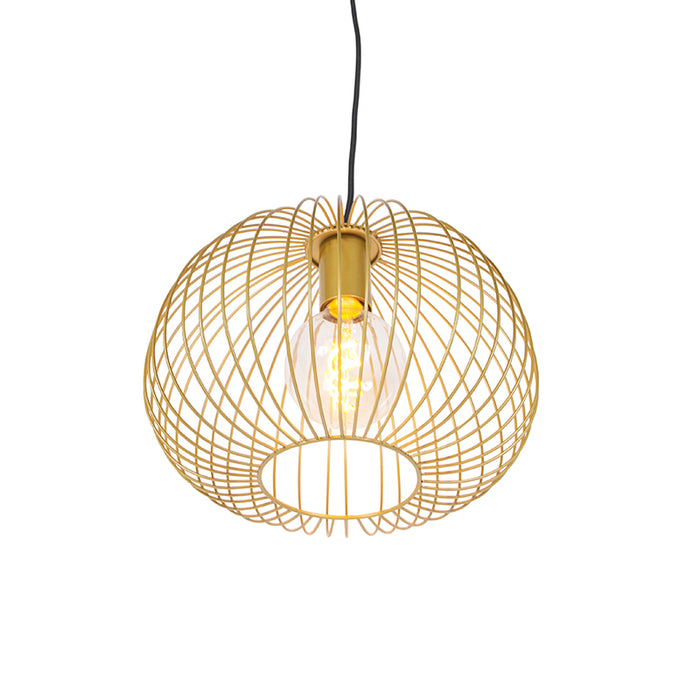 QAZQA Design hanglamp goud - Wire Dough