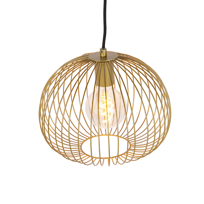 QAZQA Design hanglamp goud - Wire Dough
