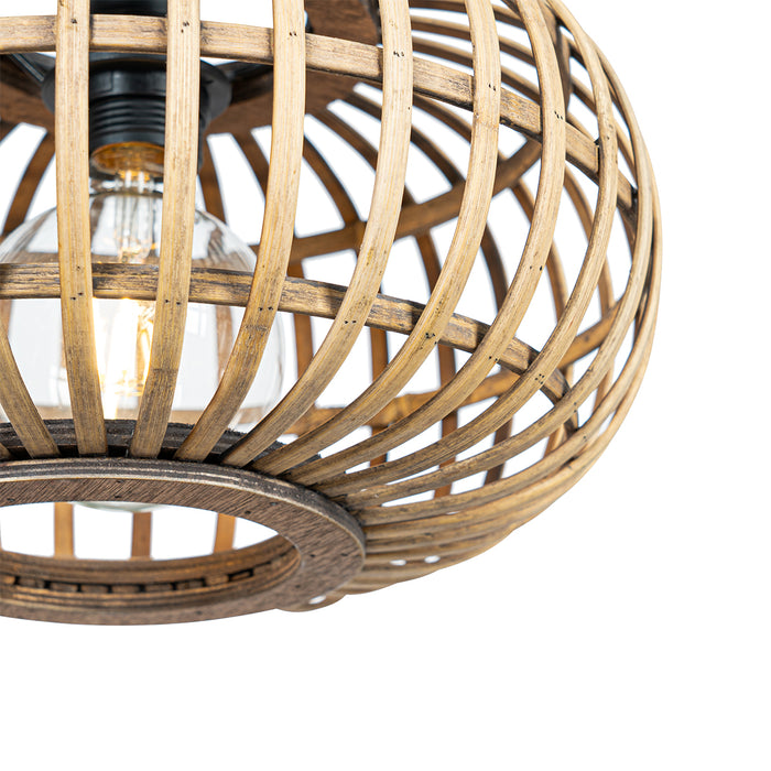 QAZQA Oosterse hanglamp bamboe 32 cm - Amira