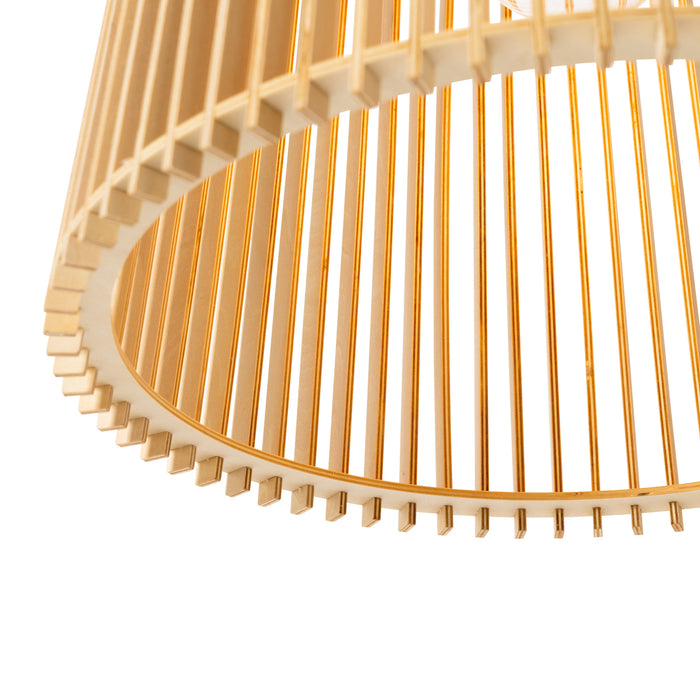 QAZQA Landelijke buiten hanglamp hout IP44 - Jayla