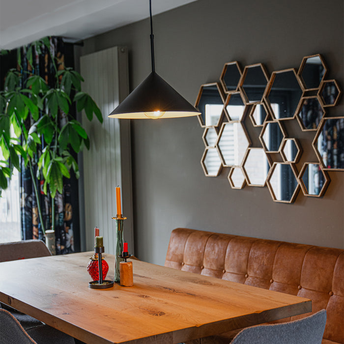 QAZQA Design hanglamp zwart - Triangolo