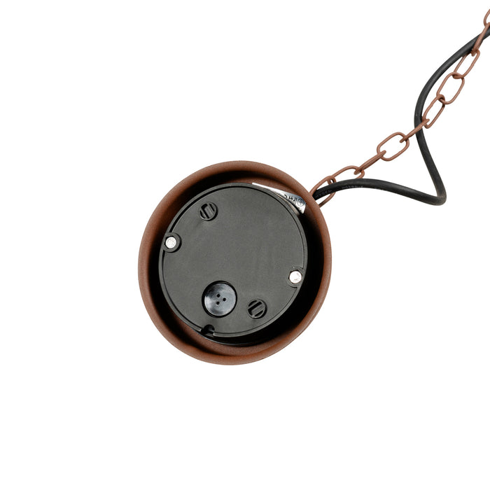 QAZQA Moderne buiten hanglamp roestbruin IP44 - Kansas