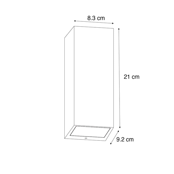 QAZQA Industriële wandlamp roestbruin 2-lichts AR70 IP54 - Baleno