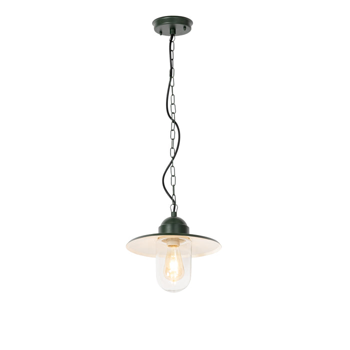 QAZQA Moderne buiten hanglamp donkergroen IP44 - Kansas