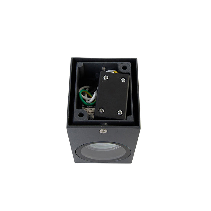 QAZQA Moderne wandlamp donkergrijs IP44 - Baleno