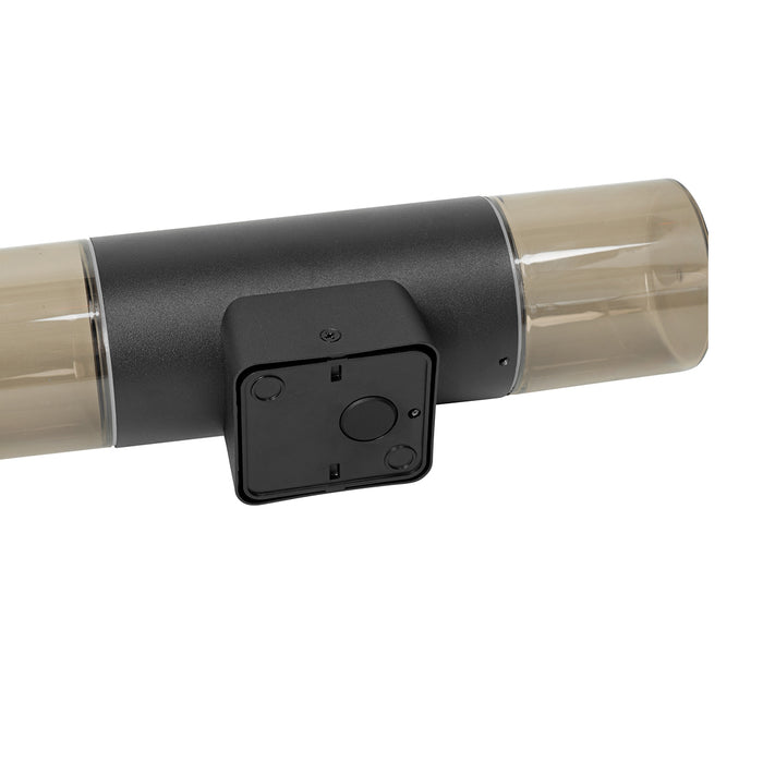 QAZQA Moderne buiten wandlamp zwart 2-lichts IP44 - Odense