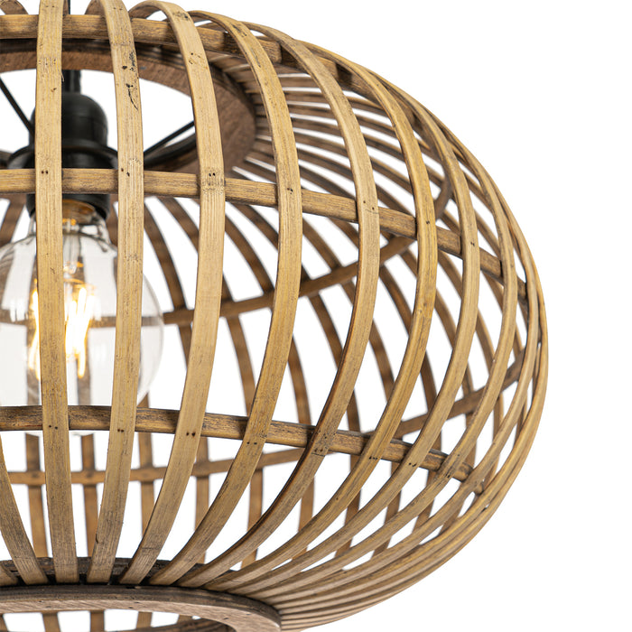 QAZQA Oosterse hanglamp bamboe 44 cm - Amira