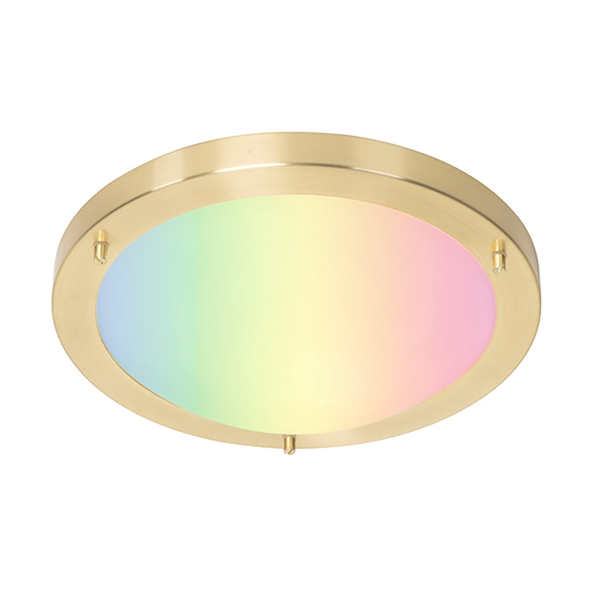 QAZQA Smart plafonnière goud 31 cm IP44 incl. Wifi A60 - Yuma