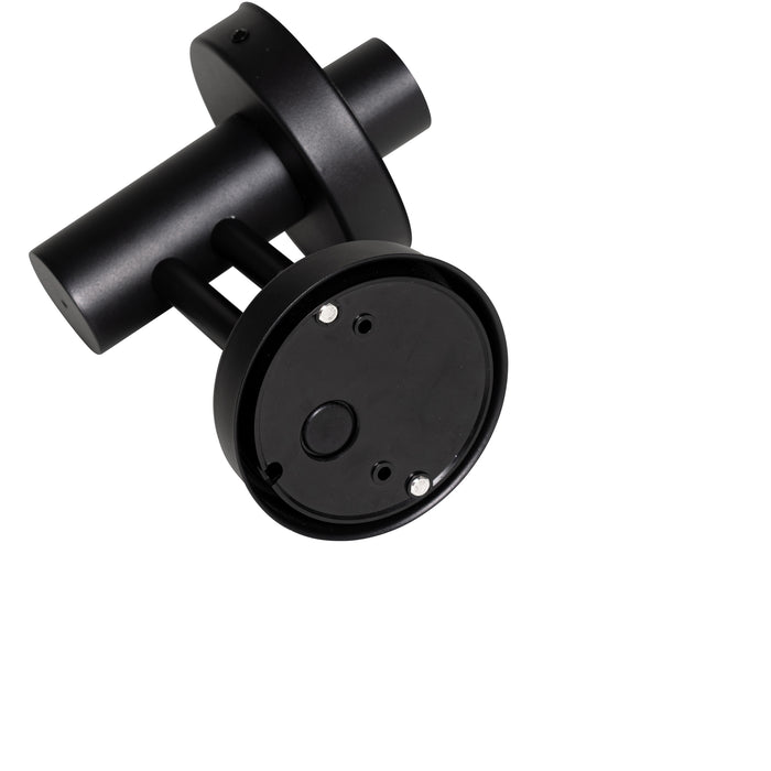 QAZQA Moderne buiten wandlamp zwart met glas - Elly