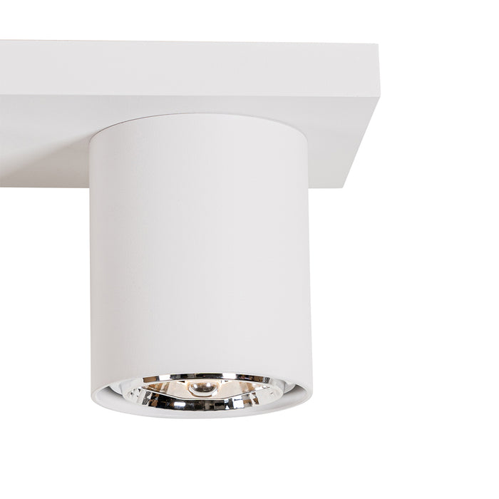 QAZQA Moderne plafondspot wit 2-lichts - Tubo