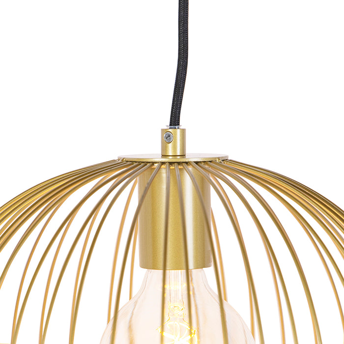 QAZQA Design hanglamp goud - Wire Dough