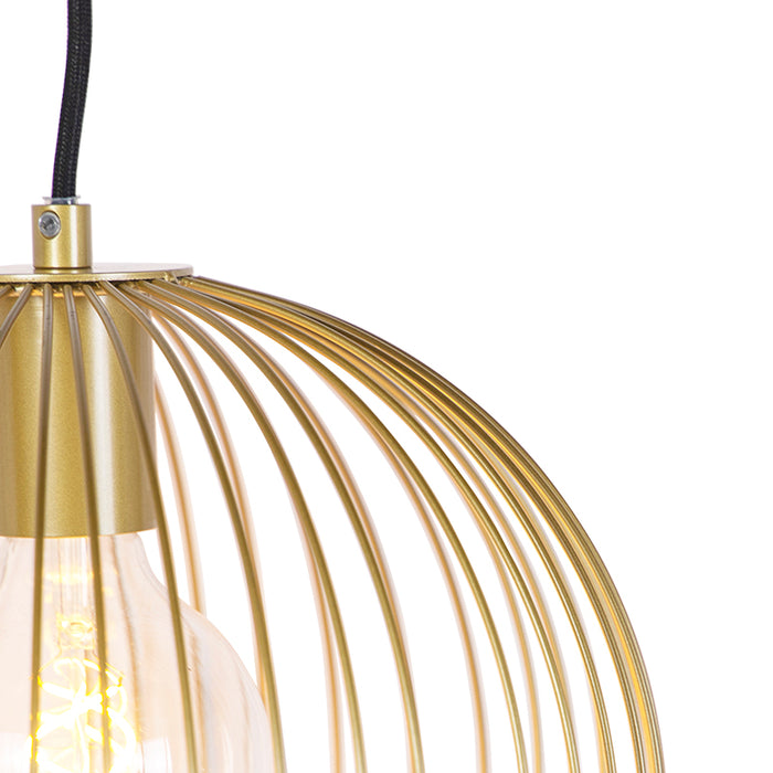 QAZQA Design hanglamp goud - Wire Dough