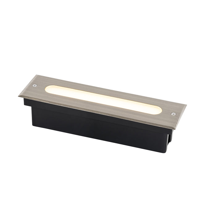 QAZQA Moderne grondspot staal 30 cm incl. LED IP65 - Eline