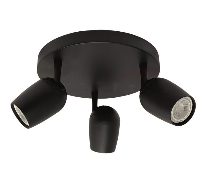 Freelight Spot Trova Zwart GU10 3-Lichts