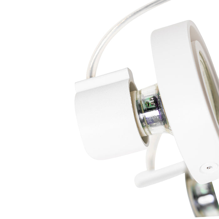 QAZQA Moderne plafondspot wit 2-lichts GU10 50mm - Master