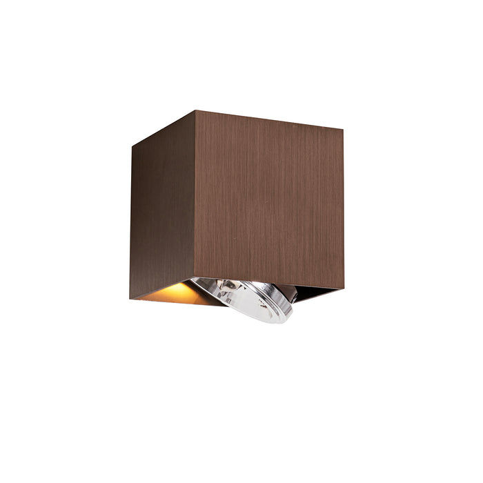 QAZQA Design spot donkerbrons vierkant draai en kantelbaar - Box