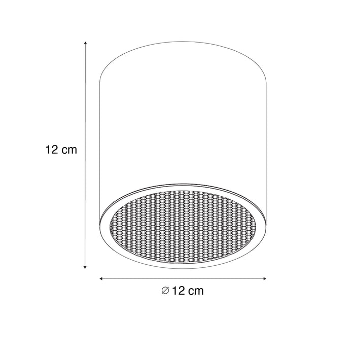 QAZQA Design opbouwspot goud GU10 111mm - Impact Honey