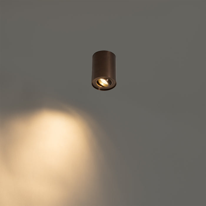 QAZQA Moderne plafondspot donkerbrons draai- en kantelbaar - Rondoo