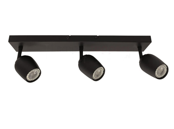 Freelight Spot Trova Zwart GU10 3-Lichts  Balk