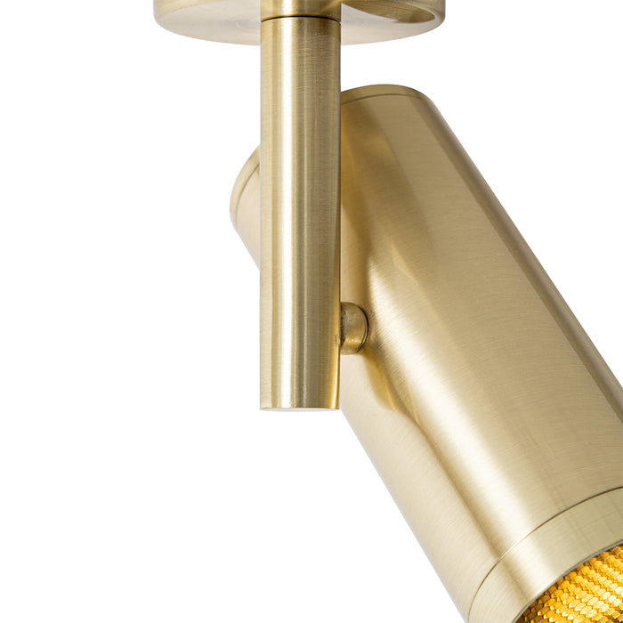 QAZQA Design spot goud verstelbaar - Scopio Honey