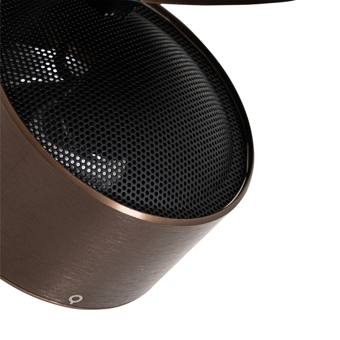 QAZQA Moderne spot donkerbrons rond verstelbaar - Go Nine