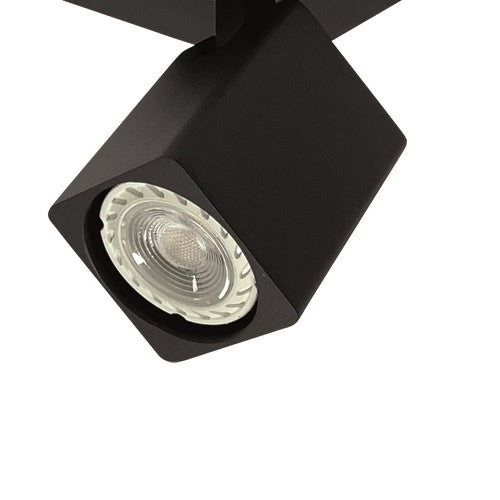 Freelight Spot Quadro Zwart GU10 4-Lichts