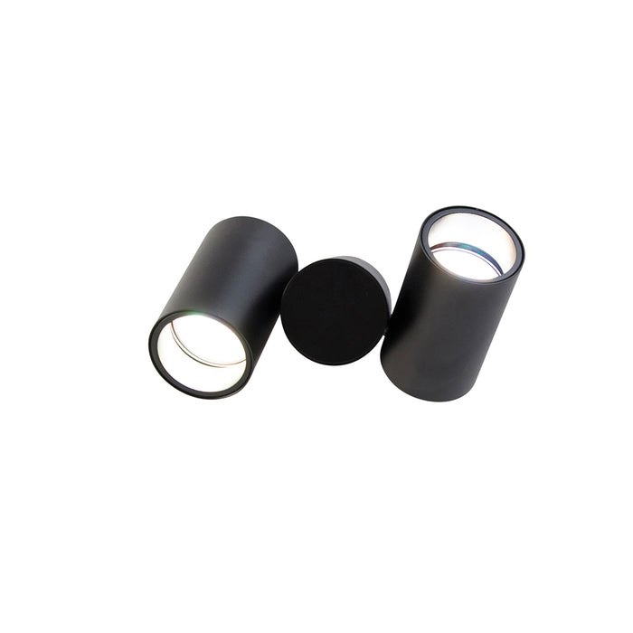 QAZQA Smart spot zwart verstelbaar incl. 2 Wifi GU10 - Michael